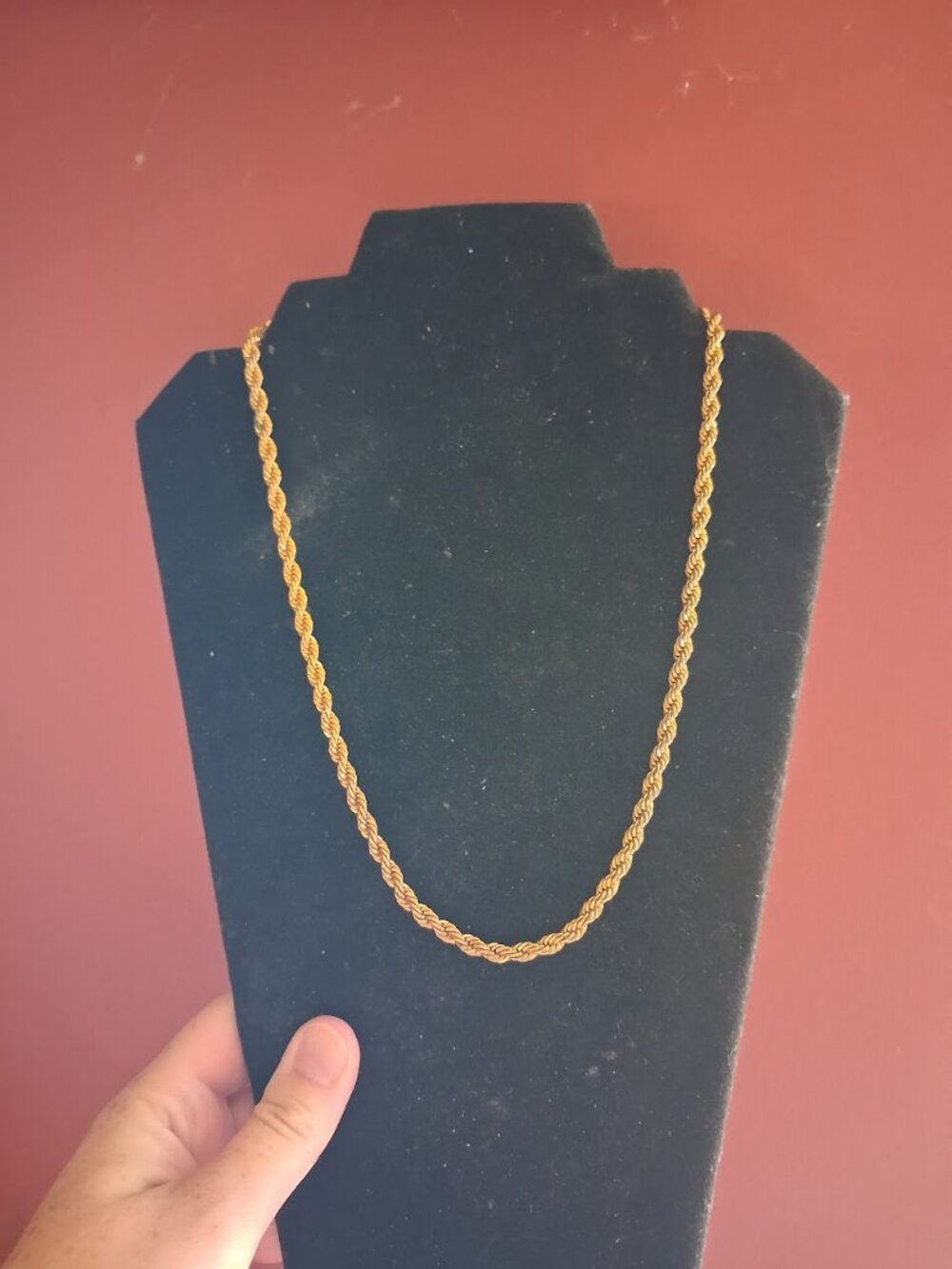 Thick 20 inch 14kt Gold plated chain necklace